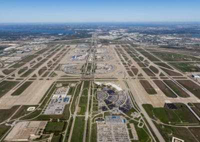 DFW Airport Runways 36R/18L, and 35L/17R, TX