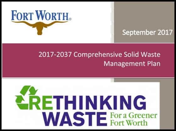 City of Fort Worth Solid Waste Plan, TX