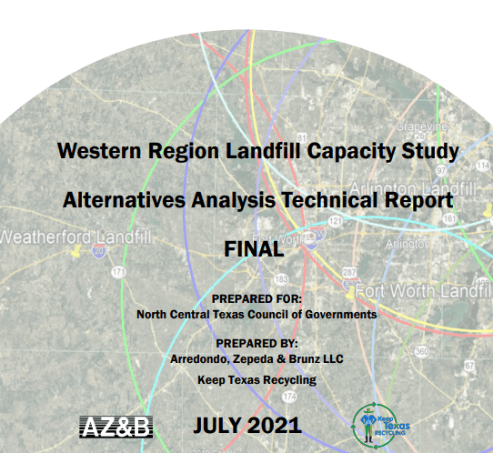 NCTCOG Western Region Landfill Capacity Study, TX